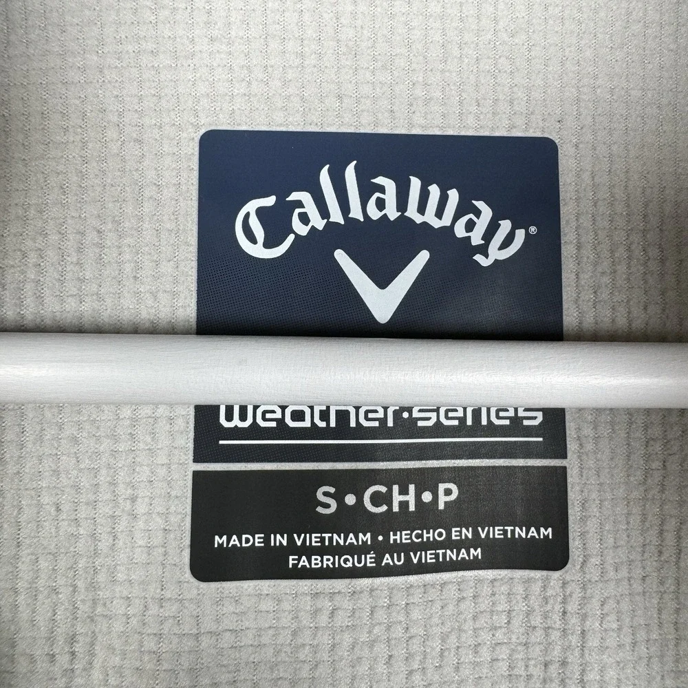 NEW - Callaway Weather Series Opti Full Zip Jacket Black - Small - Fuzzy's Vodka